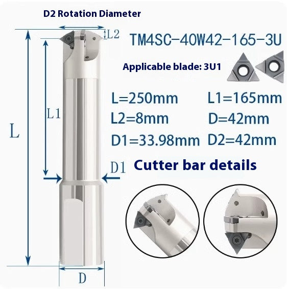 6036 SMT Deep Hole Thread Milling Toolholder Machining Center Single Thread Internal Coolant Milling Tool U-Thread Toolholder 11UI 16UI Shandong Denso Pricision Tools Co.,Ltd.